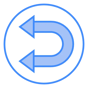 left arrow icon