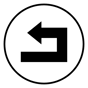 left direction icon