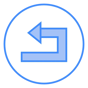 left direction icon