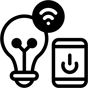 smart lighting icon