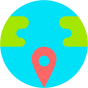 world map icon