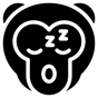 sleeping monkey icon