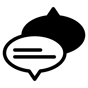 speech bubbles icon