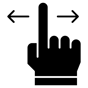 swipe gesture icon