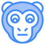 tired monkey icon