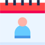 user calendar icon