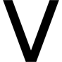 V icon