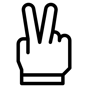 victory hand icon