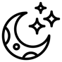 crescent moon icon
