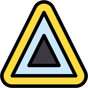 yield sign icon