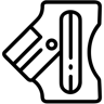 pencil sharpener line icon
