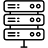 服务器机架 线条 图标