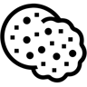 曲奇饼 line 图标