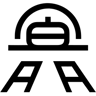火车站 线条 图标