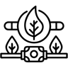 生物燃料 线条 图标