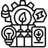 能源生产 line 图标