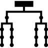 organization chart filled icon