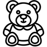 玩具熊 line 图标