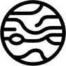 Planet linie Icon