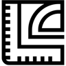 ruler line icon