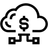 cloud computing line icon