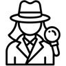 侦探 line 图标