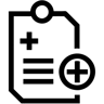 medical record line icon