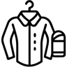dry cleaning line icon