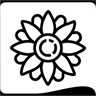 fiore line icona