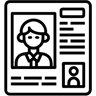 employee profile line icon
