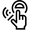 Touch-Screen line Icon