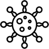 病毒 line 图标