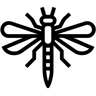dragonfly line icon