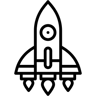 火箭 线条 图标