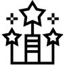 fireworks line icon