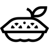 馅饼 line 图标