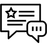 反馈 线条 图标