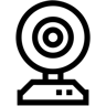 webcam line icon