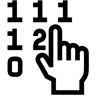number pad line icon