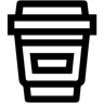 咖啡杯 line 图标