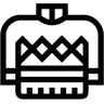 suéter line ícone