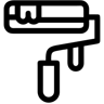 油漆滚筒 线条 图标