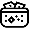 cüzdan line simge