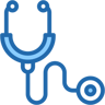 stethoscope two-color icon