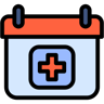 Kalender lineal farbe Icon