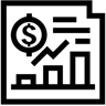financial report line icon