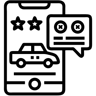 taksi line ikon