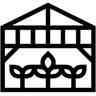 Gewächshaus linie Icon
