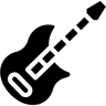 electric guitar filled icon