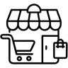 店铺 线条 图标